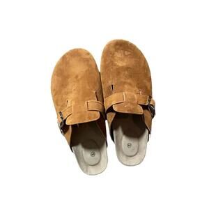 Unbranded Cork Footbed Clogs Suede Slip-On Comfort Shoes EU 44
